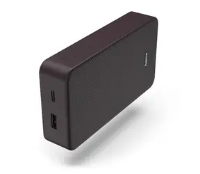 Hama Colour 20 černo-fialová / Powerbanka / 20000 mAh / 1x USB-C / 1x USB-A / 5V / 3A