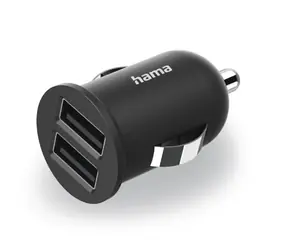 Hama 223351 USB nabíječka do vozidla černá / 2x USB-A / 2.4 A / 12 W