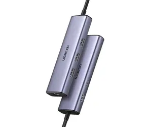 UGREEN CM512 USB Hub 6v1 USB-C šedá / 3x USB 3.0 / 1x HDMI (4K) / 1x RJ45 / 1x USB-C (PD)