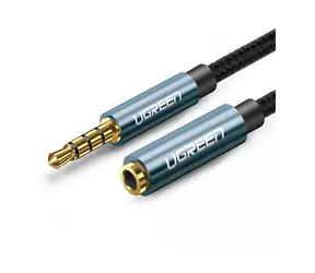 UGREEN AV118 Prodlužovací kabel 3.5mm Jack (M) - 3.5mm Jack (F) 2m modrá