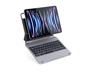 Epico Ochranné pouzdro s hliníkovou CZ klávesnicí pro Apple iPad 10.9" (2022) šedá