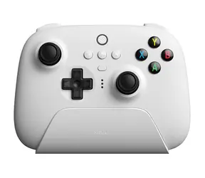 8BitDo Ultimate 2.4G Pad Hall Effect bílá / Bezdrátový ovladač / vibrace / pro Windows & Android & Apple & Raspberry Pi