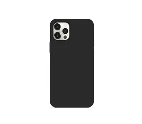 Epico Silikonový kryt pro iPhone 12 Pro Max černá / s podporou uchycení MagSafe 