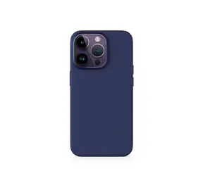 Epico Silikonový kryt pro iPhone 14 Pro modrá / s podporou uchycení MagSafe