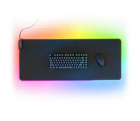 Hyte CNVS Intense Play Mat qRGB černá / herní podložka pod klávesnici a myš / 900x370x5 mm