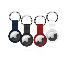 Epico Silicone Case Pouzdro pro Apple AirTag pack bundle - černá & bílá & modrá & červená