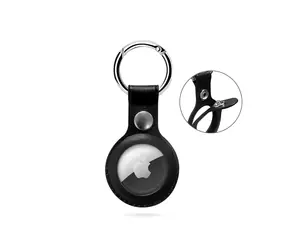 Epico Leather Case Kožené pouzdro pro Apple AirTag černá