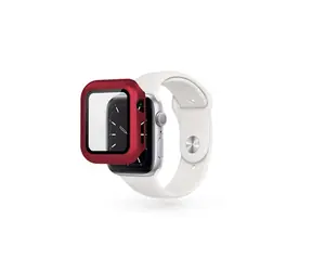 Epico Skleněný ochranný kryt pro Apple Watch 4/5/6/SE (40 mm) červená