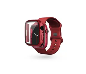 Epico Skleněný ochranný kryt pro Apple Watch Watch 7/8 (41 mm) červená