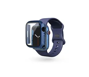 Epico Skleněný ochranný kryt pro Apple Watch Watch 7/8 (41 mm) metalická modrá