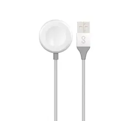 Epico USB-A nabíjecí kabel pro Apple Watch 1.2m stříbrná