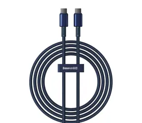 Baseus Tungsten Gold Kabel USB-C na USB-C 2m modrá / 2x USB-C (M) / 100W