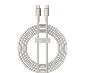 Baseus Tungsten Gold Kabel USB-C na USB-C 2m zlatá / 2x USB-C (M) / 100W