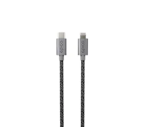 Epico pletený kabel USB-C na Lightning 60W 1.8m - vesmírně šedá
