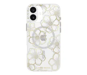 Case Mate MagSafe ochranný kryt pro Apple iPhone 16 Plus Floral Gems Gold