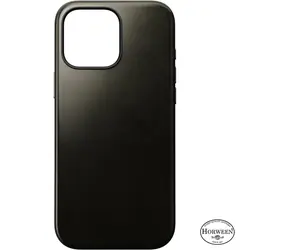 Nomad Modern Leather Case Kožený kryt pro Apple iPhone 16 Pro green chrome