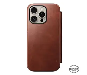 Nomad Modern Leather Folio pouzdro pro Apple iPhone 16 Pro olde dublin