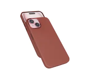 Epico Mag+ Leather Case Zadní kryt s MagSafe pro iPhone 15 Plus hnědá