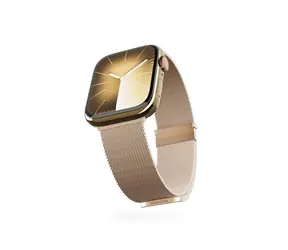 Epico Milanese+ Strap řemínek pro Apple Watch 42/44/45/49 mm zlatá