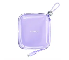 Joyroom JR-L004 Jelly fialová / Power Bank / 10000mAh / kabel USB-C / 1x USB-A / 1x USB-C / 2.4 A 