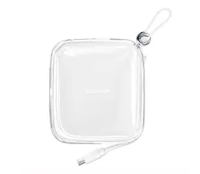 Joyroom JR-L004 Jelly bílá / Power Bank / 10000mAh / kabel USB-C / 1x USB-A / 1x USB-C / 2.4 A 