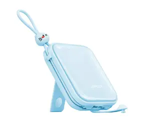 Joyroom JR-L009 Cutie modrá / Power Bank / 10000mAh / 12W / kabel USB-C a Lightning / 1x USB-A / 1x USB-C / 3 A 