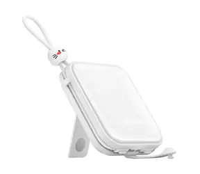 Joyroom JR-L009 Cutie bílá / Power Bank / 10000mAh / 12W / kabel USB-C a Lightning / 1x USB-A / 1x USB-C / 3 A 