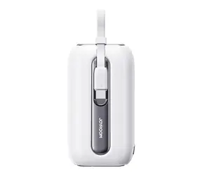 Joyroom JR-L013 Colorful bílá / Power Bank / 10000mAh / 12W / kabel USB-C a Lightning / 1x USB-C / 3 A
