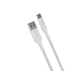Epico pletený kabel USB-C na USB-A 1.2m bílá