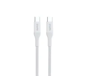 Epico pletený PD kabel USB-C na USB-C 2m bílá