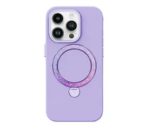 Joyroom PN-14L4 Case Dancing Circle ochranný kryt s MagSafe pro Apple iPhone 14 Pro Max fialová 