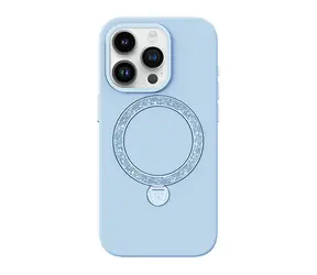 Joyroom PN-14L2 Case Dancing Circle ochranný kryt s MagSafe pro Apple iPhone 14 Pro modrá 