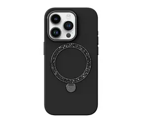 Joyroom PN-15L2 Case Dancing Circle ochranný kryt s MagSafe pro Apple iPhone 15 Pro černá 