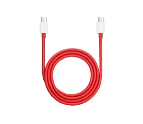 OnePlus Warp Charge Datový kabel USB-C - USB-C 1m červená