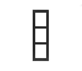 2N IP Verso - Rám pro instalaci na povrch černá / 3 moduly