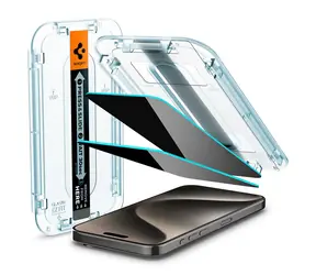 Spigen Glass tR EZ Fit HD Privacy 1 Pack ochranné sklo pro Apple iPhone 15 Pro Max