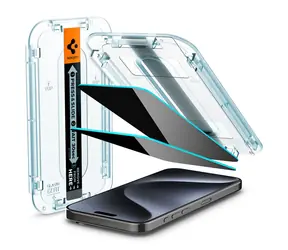 Spigen Glass tR EZ Fit HD Privacy 1 Pack ochranné sklo pro Apple iPhone 15 Pro 