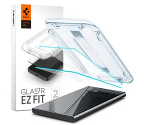 Spigen Glass tR EZ Fit HD ochranné sklo pro Samsung Galaxy S24 Ultra 2ks čirá 