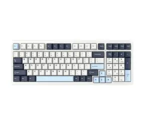 VGN S99 modro-bílá / Bezdrátová herní klávesnice / mechanická / 2.4GHz + Bluetooth / US Layout 