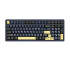 VGN S99 černo-zlatá / Bezdrátová herní klávesnice / mechanická / 2.4GHz + Bluetooth / US Layout 