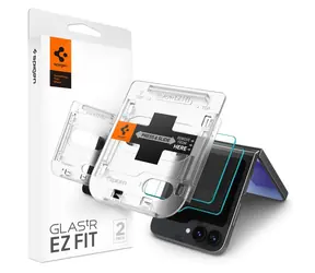 Spigen Glass tR EZ Fit Cover 2 Pack ochranné sklo s aplikačním nástrojem pro Samsung Galaxy Z Flip6 / 2ks