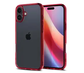 Spigen Ultra Hybrid ochranný kryt pro Apple iPhone 16 red crystal