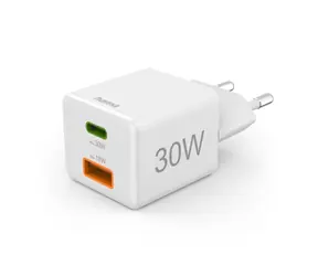 Hama USB nabíječka 30W bílá / USB-C / USB / PD / QC
