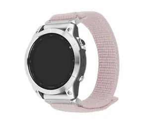 FIXED Nylonový řemínek Nylon Sporty Strap pro Garmin QuickFit 22mm růžově zlatý / doprodej