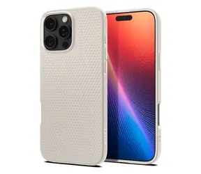 Spigen Liquid Air ochranný kryt pro Apple iPhone 16 Pro natural titanium