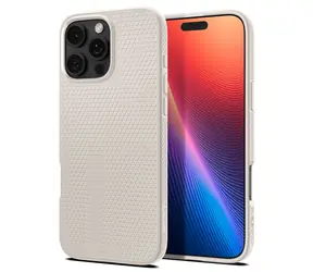 Spigen Liquid Air ochranný kryt pro Apple iPhone 16 Pro Max natural titanium