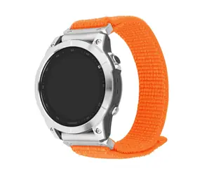 FIXED Nylonový řemínek Nylon Sporty Strap pro Garmin QuickFit 26mm oranžový / doprodej