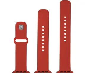 FIXED Set silikonových řemínků Silicone Sporty Strap pro Apple Watch 42/44/45mm červený