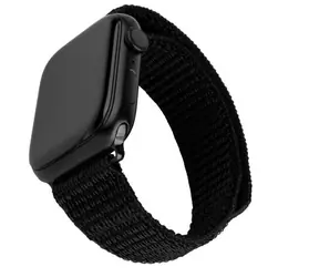 FIXED Nylonový řemínek Nylon Sporty Strap pro Apple Watch 38/40/41mm černý