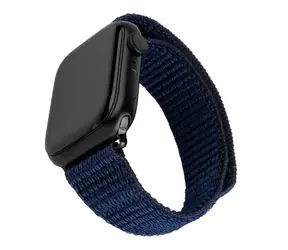 FIXED Nylonový řemínek Nylon Sporty Strap pro Apple Watch 38/40/41mm tmavě modrý